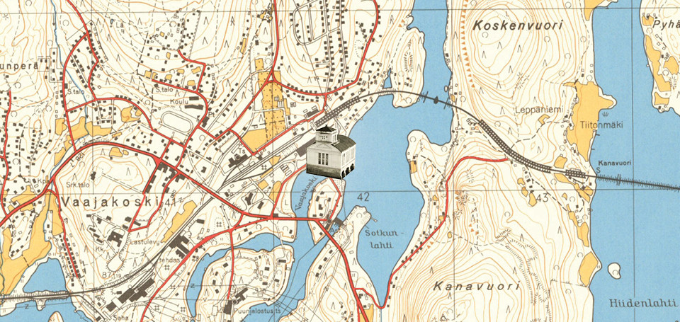 Vaajakosken kartta 1963